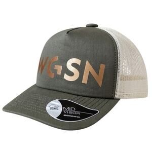 NEW Atlantis Headwear Womens Green Mesh Adjustable Snap Back Baseball Cap Hat OS